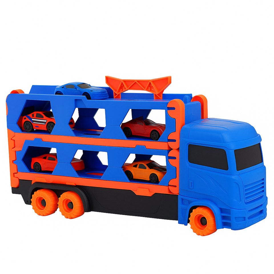 Mega Transporter - 9-in-1 Raceplezier - Transformeerbare Speelgoedtruck