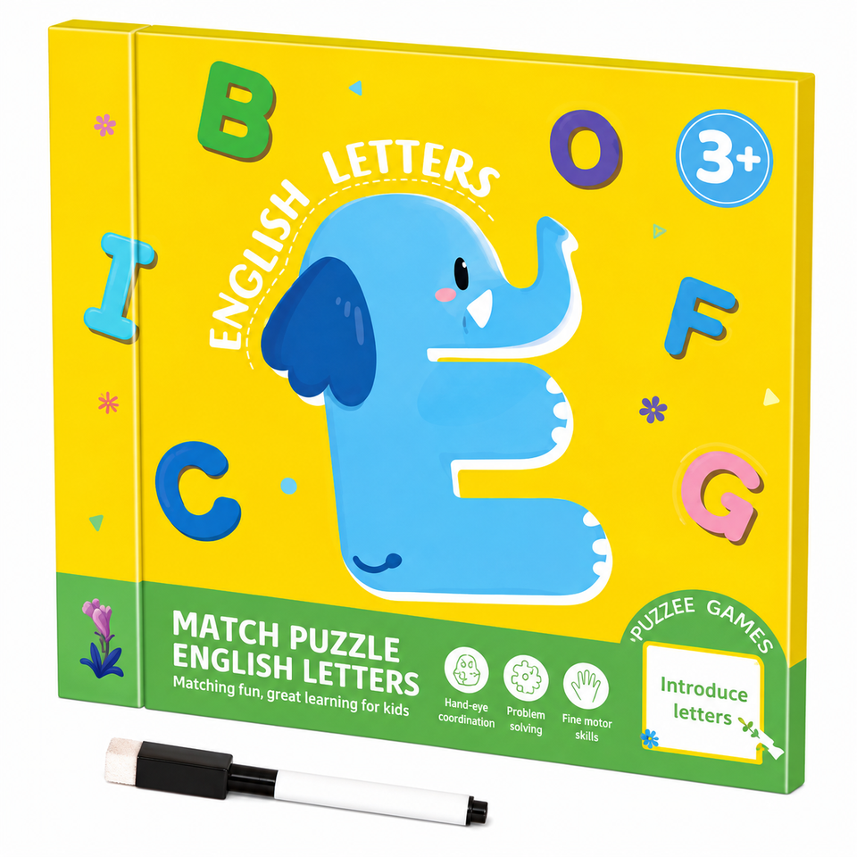 SmartMatch – Speels & Leerzaam – Magnetisch 2-in-1 teken- en puzzelboek