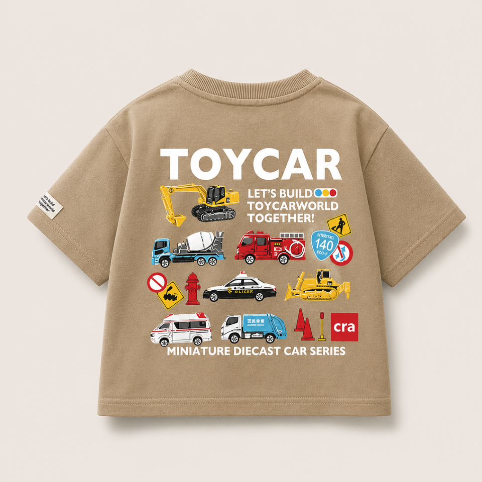 PlayCars – Dagelijkse kleding & Zacht – Kinderkleding Met Auto Print