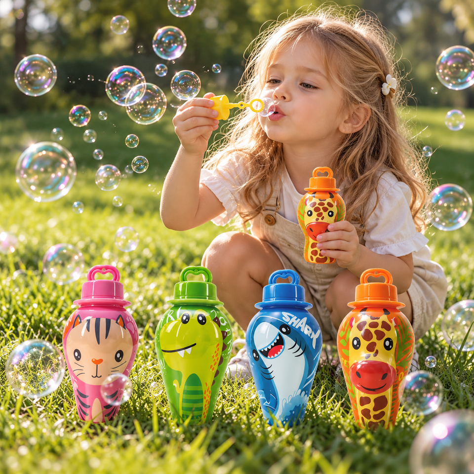 BubblePals – Vrolijk & Speels – Anti-morsen Mini Bellenblaas met Dierendesign