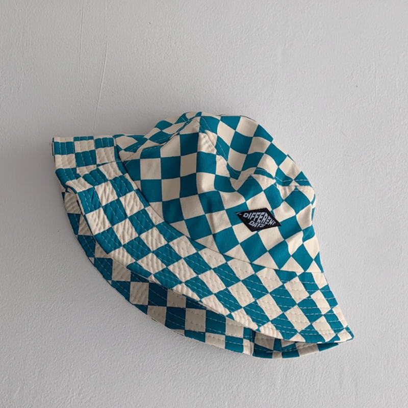 Bucket Hat – Schattig & Beschermend – Kinder Hoed Geruit