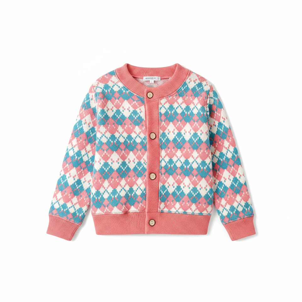 CozyCardi – Zacht & Warm – Gebreid Vestje met Leuke Prints