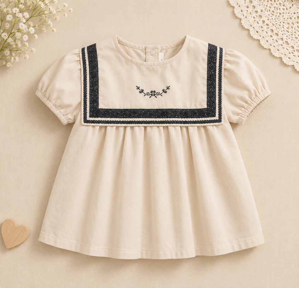 Girls Summer Fashion Top – Luchtig & Comfort – Vintage Meisjes Top