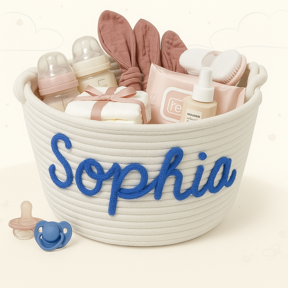 CuddleBasket – Schattig & Persoonlijk – Gepersonaliseerde Luiermand