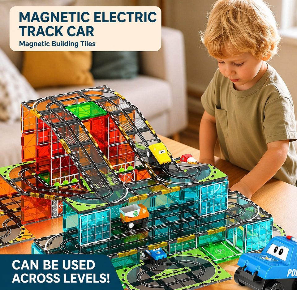 Magnetic Road Blocks – Creatief & Leerzaam – Magnetische Wegen Bouwset
