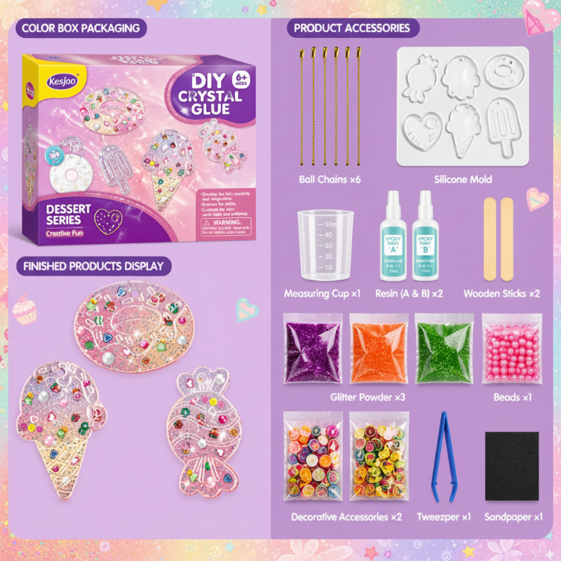 DIY Crystal Keychain Kit – Creatief & Speels – Sleutelhanger Knutselset