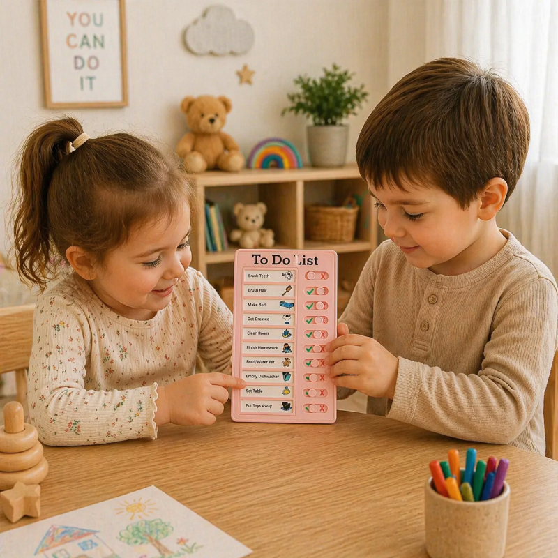 Kids Chore Chart – Structuur & Zelfstandig – To-do-list Taken Bord