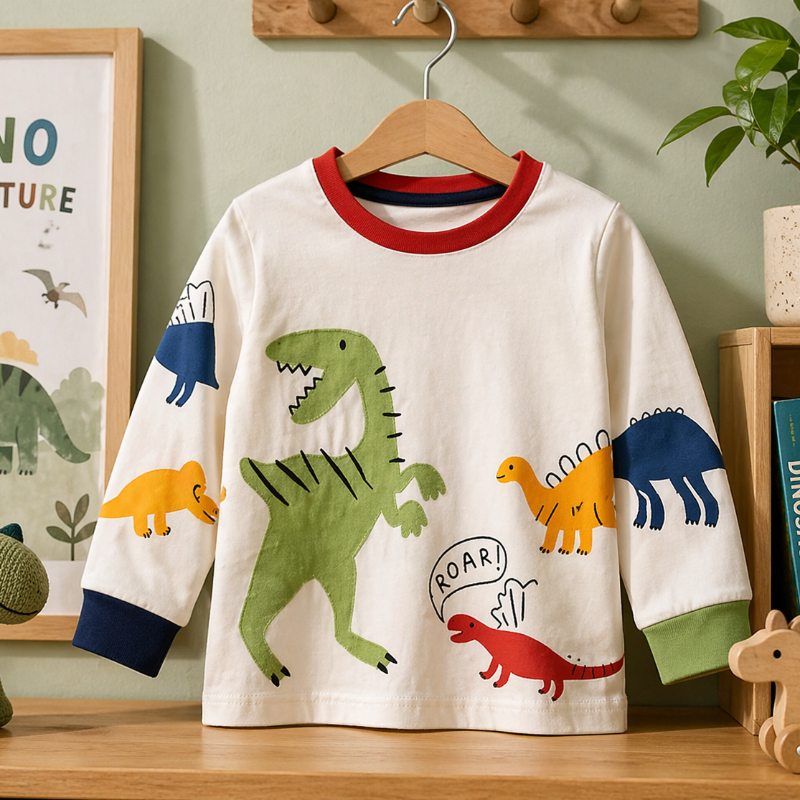 Kids Dinosaur Sweatshirt – Comfort & Stijl – Dino Kinder Trui