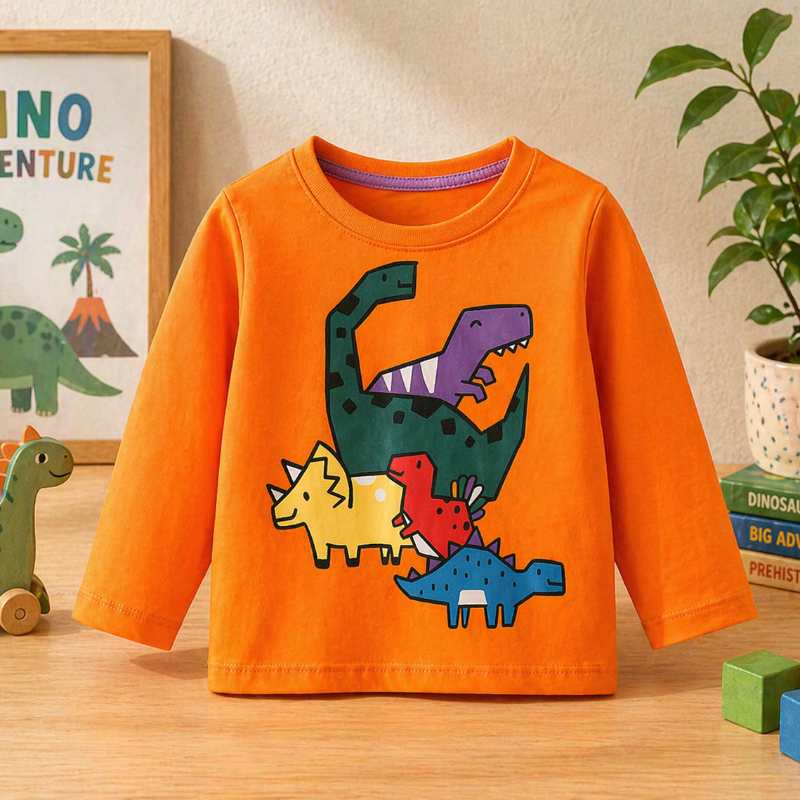 Kids Dinosaur Sweatshirt – Comfort & Stijl – Dino Kinder Trui
