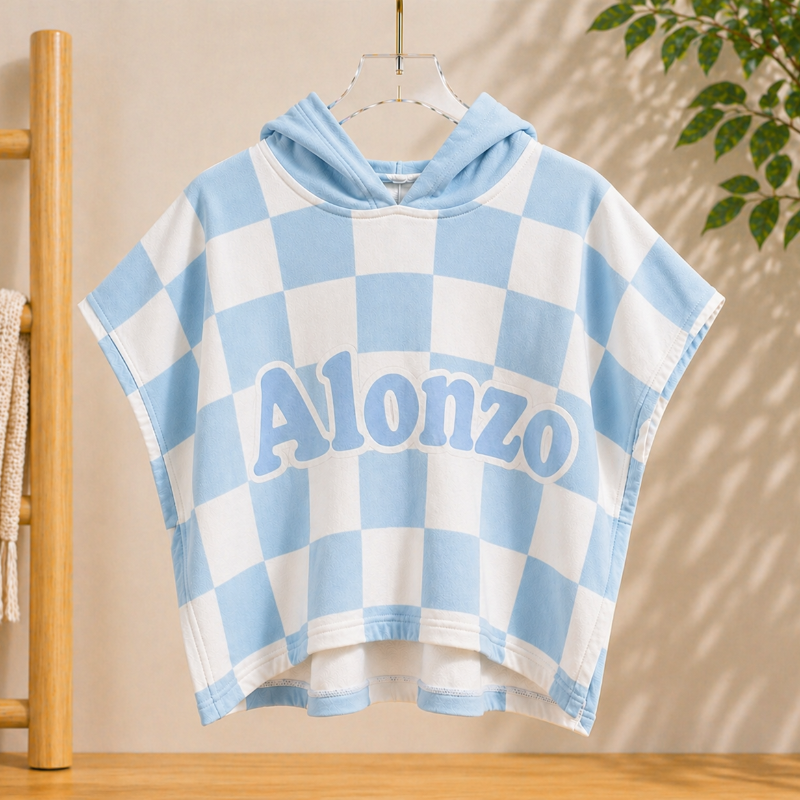 Personalized Hooded Towel – Zacht & Uniek – Gepersonaliseerde Kinder Badcape