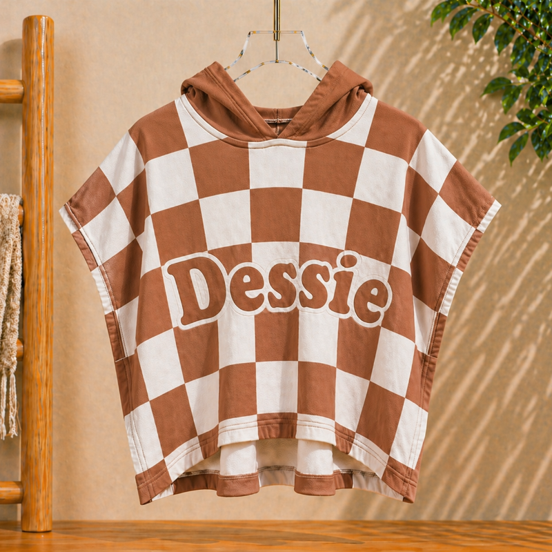 Personalized Hooded Towel – Zacht & Uniek – Gepersonaliseerde Kinder Badcape