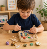 Gemstone Dig Kit – Ontdekken & Leerzaam – Kristallen Opgravingsset