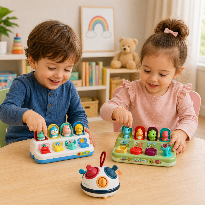 Pop Up Activity Toy – Ontdekken & Leren – Sensorisch Baby Speelgoed