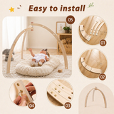 Wooden Baby Rattle Toy – Sensorisch & Veilig – Baby Gym