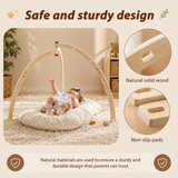 Wooden Baby Rattle Toy – Sensorisch & Veilig – Baby Gym