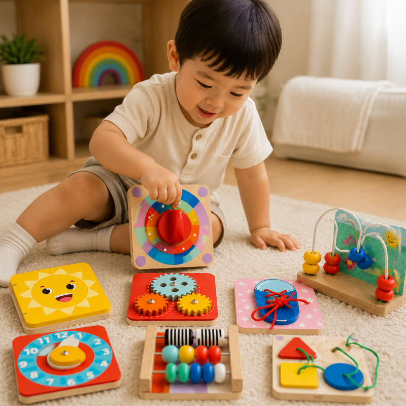TinySkills – Creatief & Educatief – Montessori Magnetisch Busy Board Speelbord