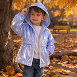 LumiBreeze – Glanzend & Licht – Kinder Regenjas met capuchon