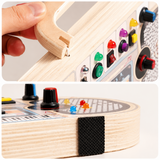 Wooden Busy Board – Motoriek & Interactief – Activiteiten Muziek Bord