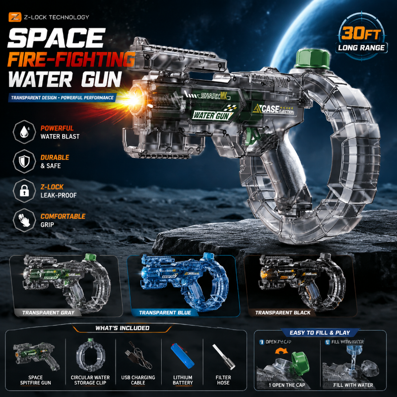Space Water Blaster Toy – Interactief & Leuk – Water Pistool