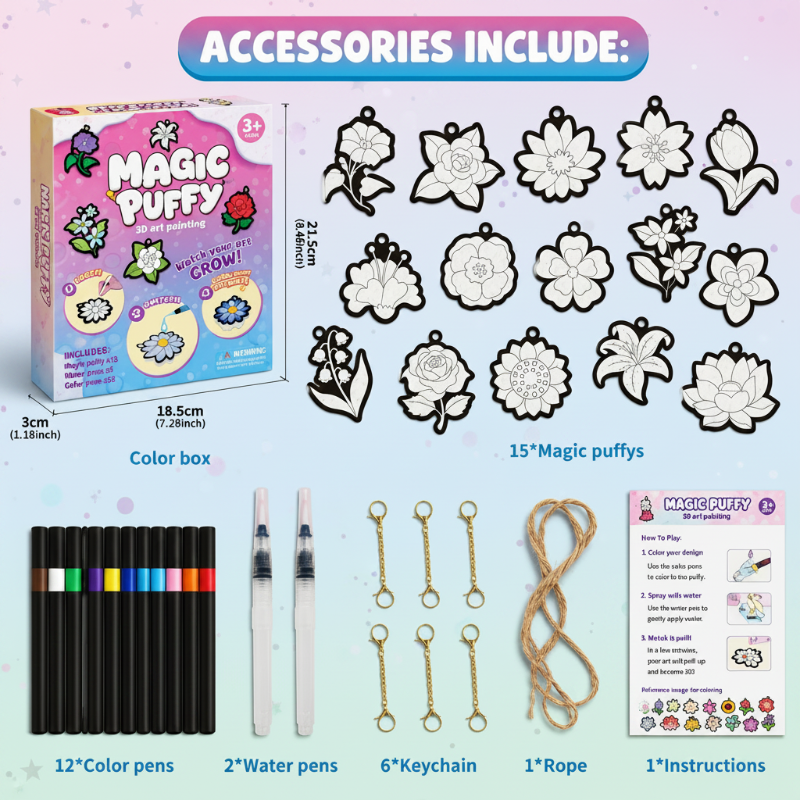 Magic Puff Paint – Creatief & Interactief – Knutsel Set met magische schuimtextuur