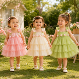 Tulip Mesh Dress – Elegant & Comfort – Kinder Jurk