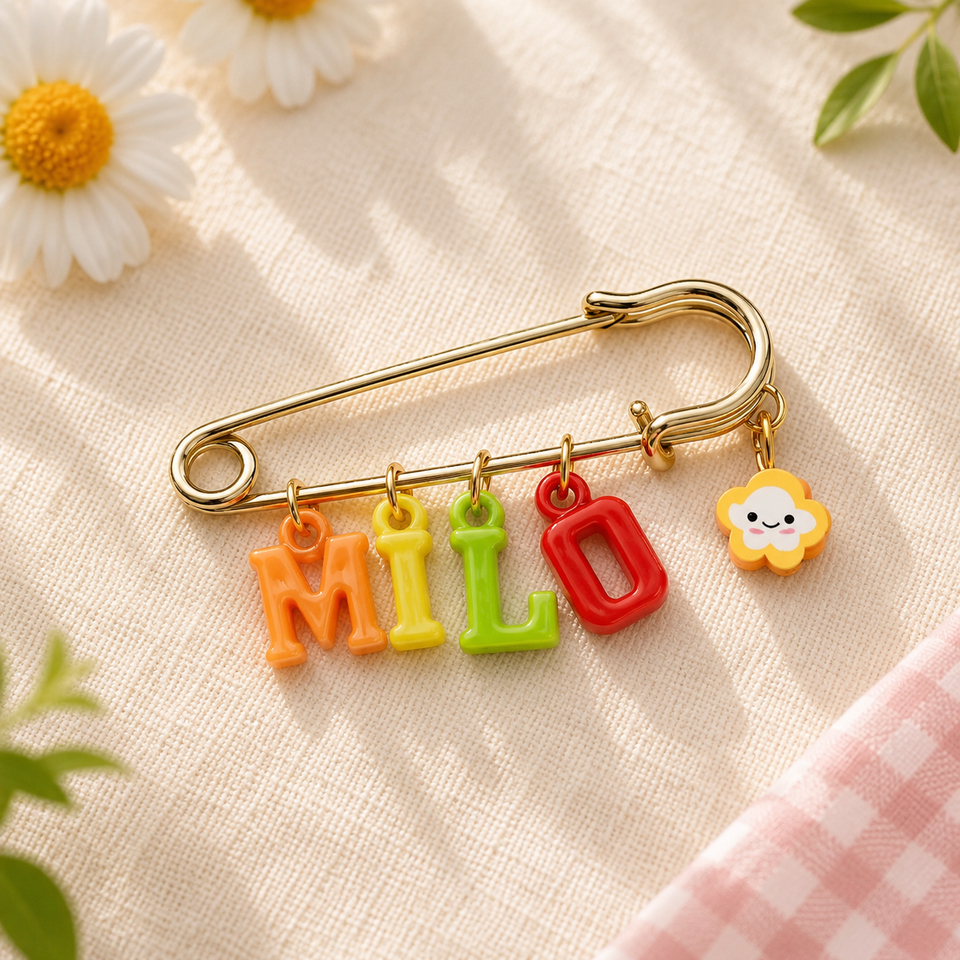 Personalized Charm Pin – Persoonlijk & Stijlvol – Naam Broche