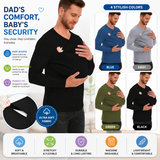 Kangaroo Pocket Shirt – Comfort & Handig – T-shirt Babydrager voor mannen