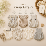 Vintage Rompers – Tijdloos & Zacht – Baby Jumpsuit