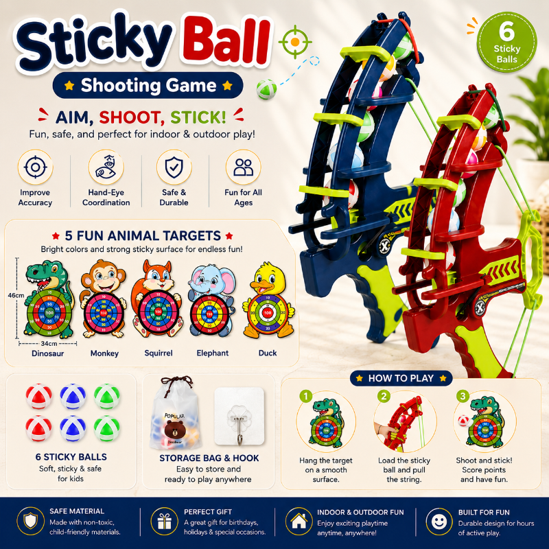 Sticky Ball Shooting Game – Actief & Interactief – Dartspel Set
