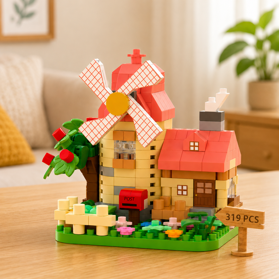 DIY Windmill Building Blocks – Creatief & Uitdagend – Bouwstenen Set
