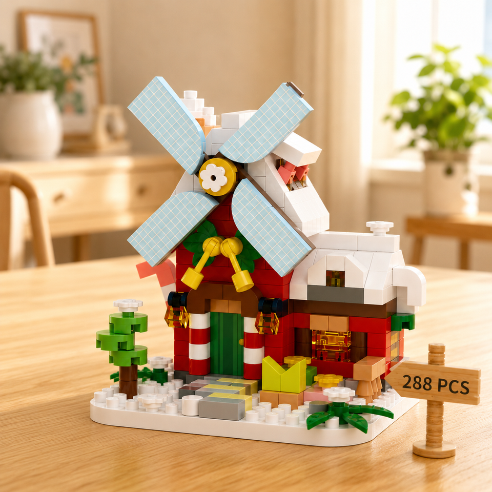 DIY Windmill Building Blocks – Creatief & Uitdagend – Bouwstenen Set