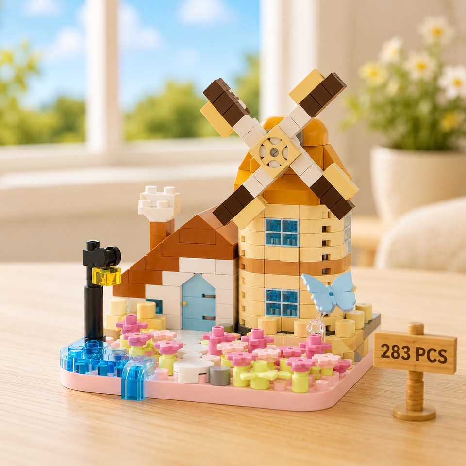 DIY Windmill Building Blocks – Creatief & Uitdagend – Bouwstenen Set
