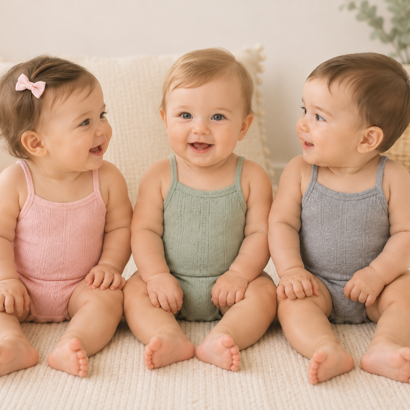 Summer Bodysuit – Luchtig & Comfort – Gebreide Baby Romper