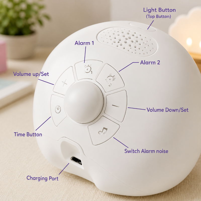 Cute Expression Alarm Clock – Schattig & Praktisch – Kinder Wekker
