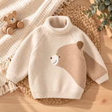 BearKnit – Zacht & Schattig – Kindertrui met Berenprint