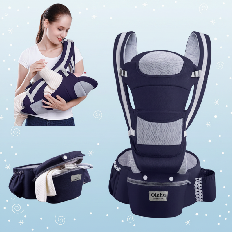 CozyCarry – Handig & Verstelbaar – 3-in-1 Kinder Draagzak