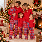 HolidayMatch – Warm & Comfortabel – Familie Kerstpyjama met Ruitjesprint