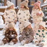 PlushBuds – Warm & Schattig – Pluche Kinder Set met Schattige Prints
