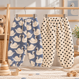 FuzzyPants – Zacht & Warm – Pluche Kinderbroek met Speelse Prints