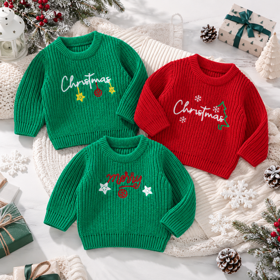 JoyKnit – Knus & Warm - Kersttrui met tekst