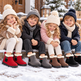 SnowySteps – Warm & Zacht – Baby Winterlaarsjes met Pluche Voering