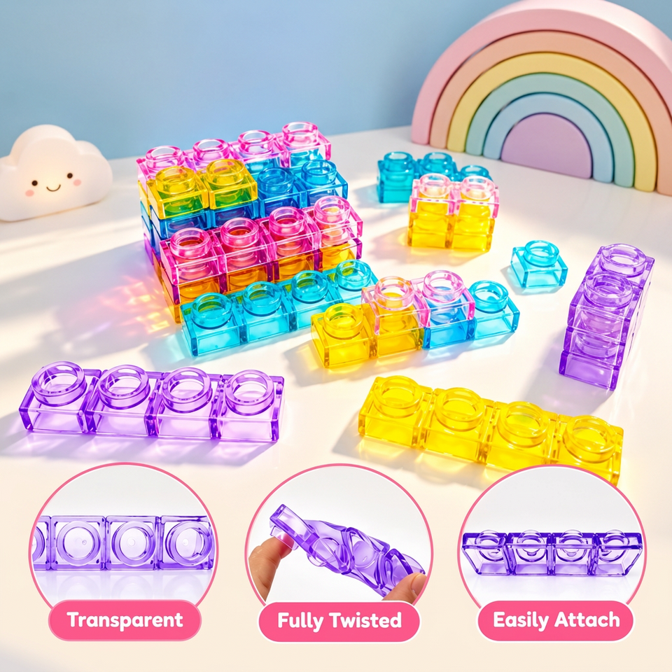 JellyBuild – Zacht & Creatief – Flexibele Jelly Bouwblokken