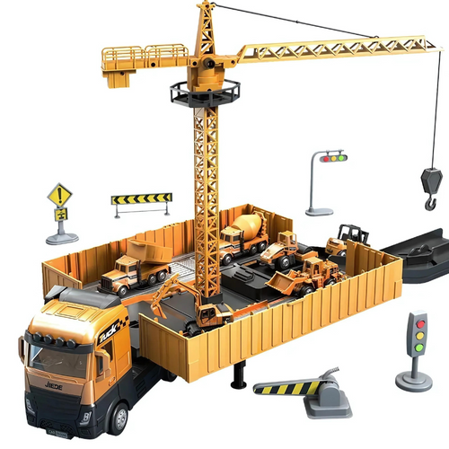 ConstructoKids – Leren & Bouwen – 2-in-1 Bouwtruck Speelset