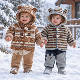LittleWarm – Knus & Stijlvol – Winterjas met Fair Isle-Patroon