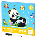 SmartMatch – Speels & Leerzaam – Magnetisch 2-in-1 teken- en puzzelboek