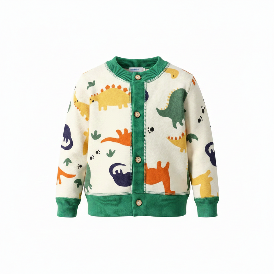 CozyCardi – Zacht & Warm – Gebreid Vestje met Leuke Prints