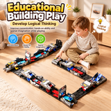 TrackRush – Snel & Creatief – Flexibele Racebaan met Transformeerbare Auto’s