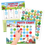 PottyChart – Speels & Motiverend – Potty Training Stickerkaart