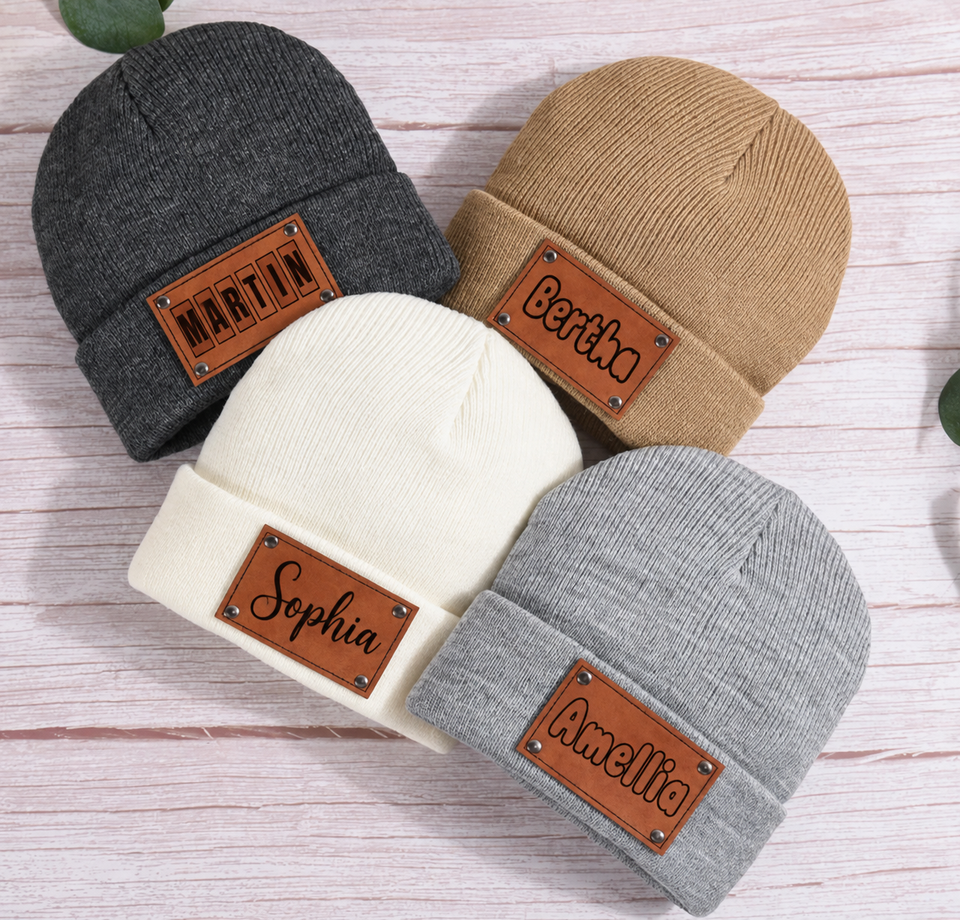 Mini Fashion™ - Eigen lettertype - Gepersonaliseerde Beanie Muts