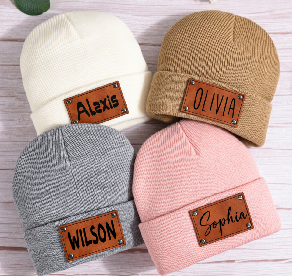 Mini Fashion™ - Eigen lettertype - Gepersonaliseerde Beanie Muts